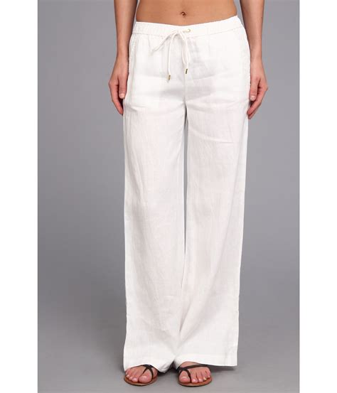 michael kors white linen pants|michael kors linen with gold.